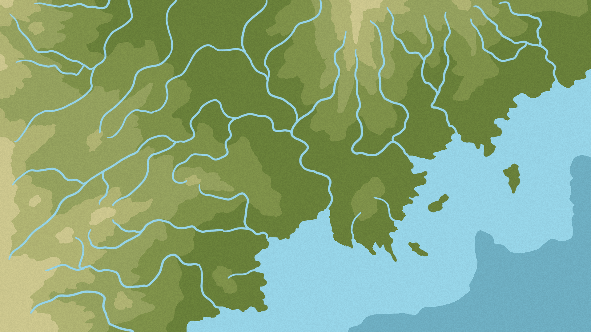 Blank topographic map
